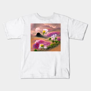 Spring Flower Field Kids T-Shirt